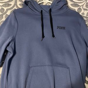 pink blue hoodie